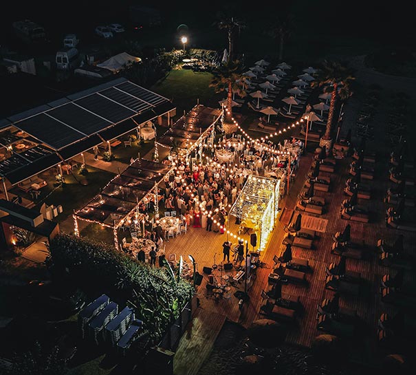reportaje fotográfico de boda con drone
